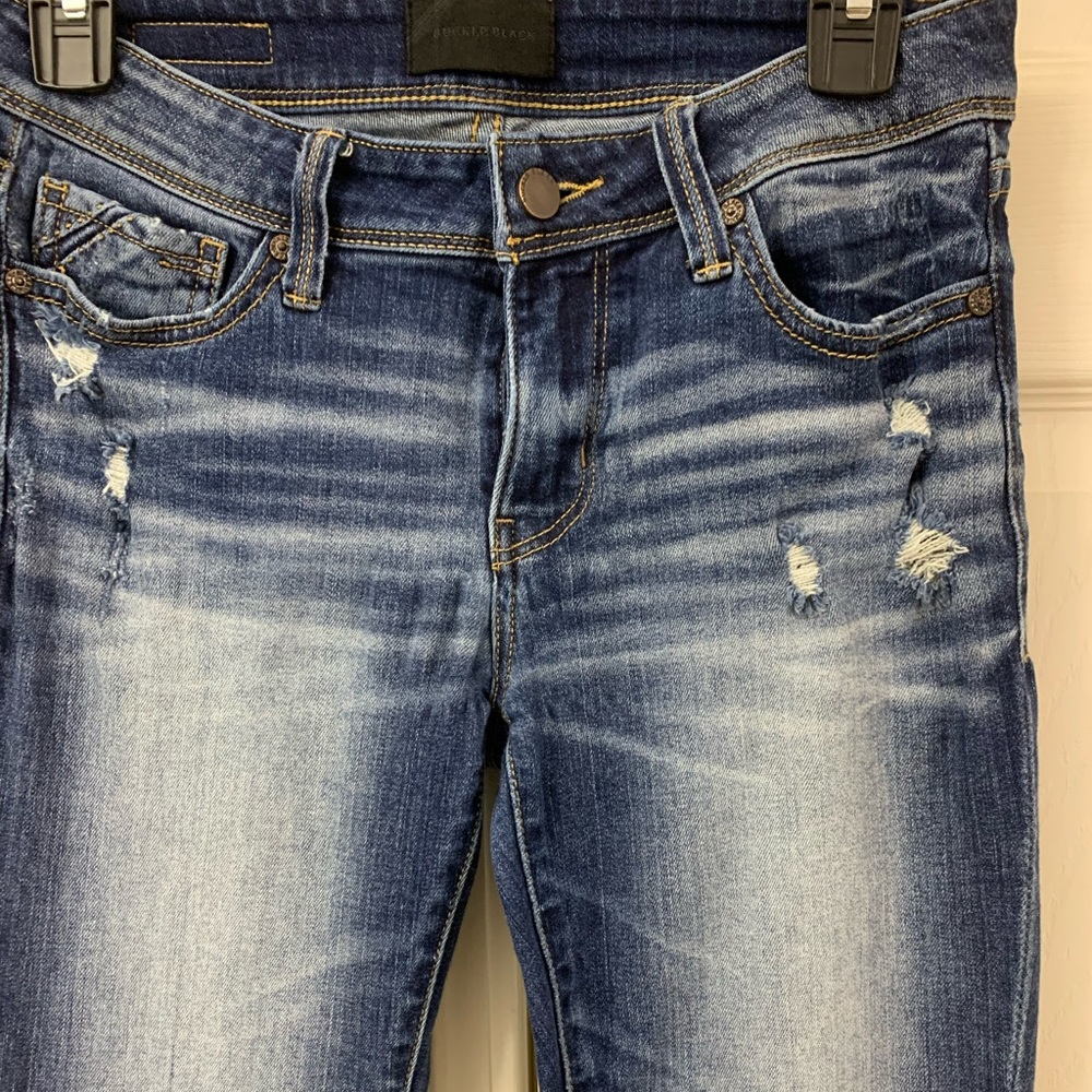 EUC Buckle Black Ankle Skinny Sz 26